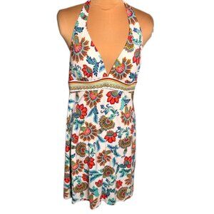Tommy Bahama Floral Halter Swim Dress Cover Up Size Large Resort Tropical